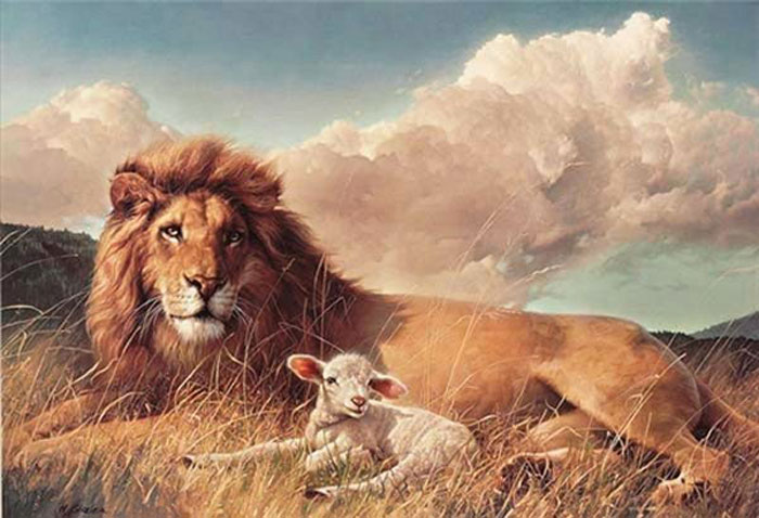 2010239_Nancy_Glazier_The_Lion_and_the_Lamb_(Peace_on_Earth) (700x478, 75Kb)