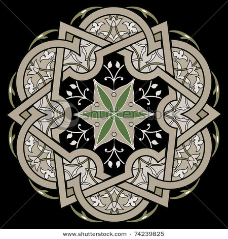 stock-vector-flower-in-old-gothic-frame-on-the-black-background-74239825 (450x470, 106Kb)