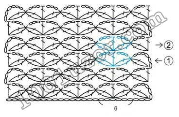 Рисунок крючком схемы