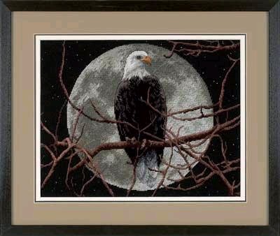 Eagle in Moonlight (400x338, 29Kb)