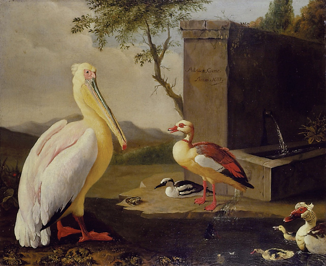 Adriaen_Coorte_-_Pelican_and_ducks_in_a_mountain_landscape.7 (640x523, 144Kb)