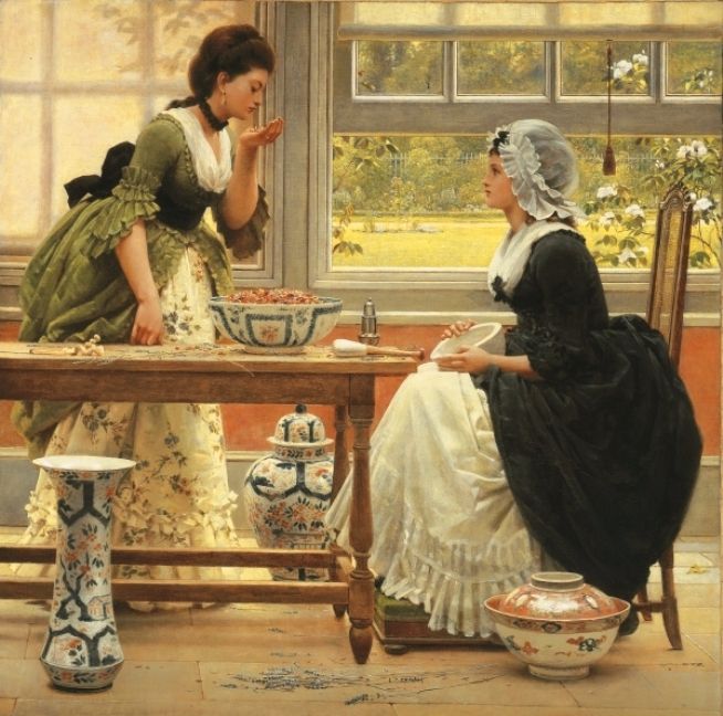 George Dunlop Leslie Pot Pourri 1874 (654x648, 79Kb)