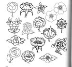  4000 motifs de fleurs et de plantes (184) (700x652, 111Kb)