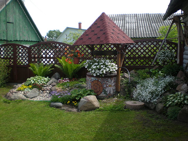 Декоративная мельница для сада своими руками +50 фото
