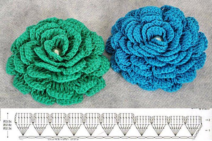 Филейное вязание - Розы - схемы №1 - Lilia Vignan