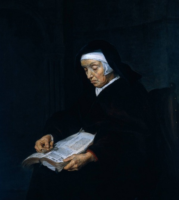 GabrielMetsu-OldWomanMeditating (600x669, 51Kb)