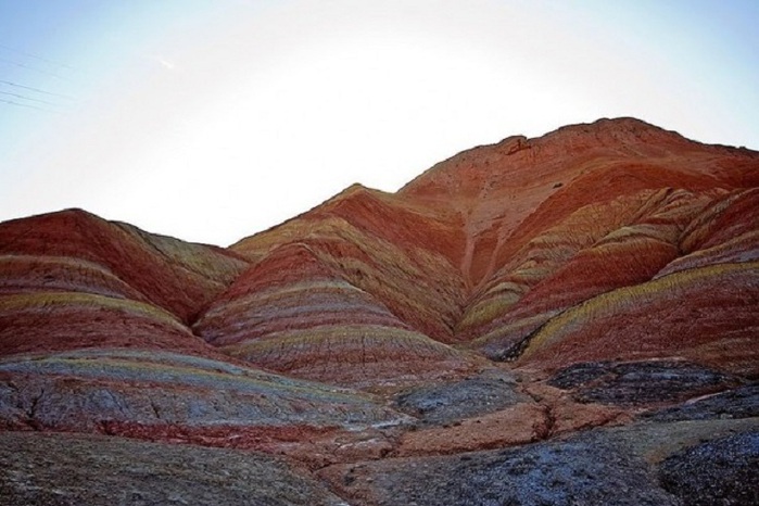 Красные горы китай фото