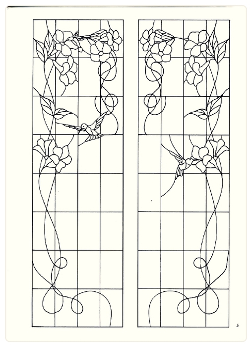 Decorative Doorways Stained Glass - 05 (508x700, 166Kb)