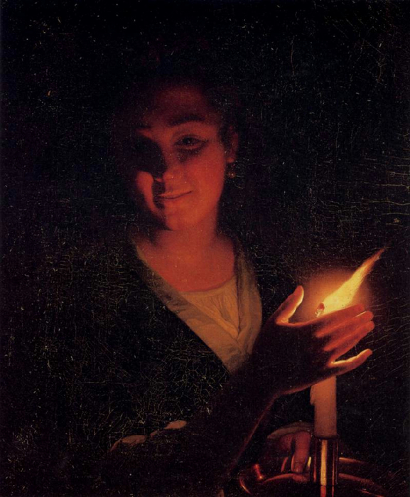 Young Girl with a Candle (577x700, 368Kb)