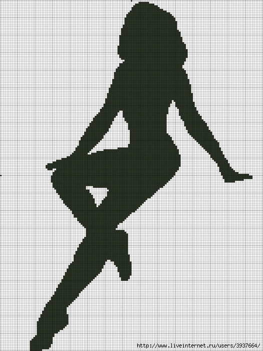 Идея фигура. Силуэт 8. Mudflap girl silhouette.