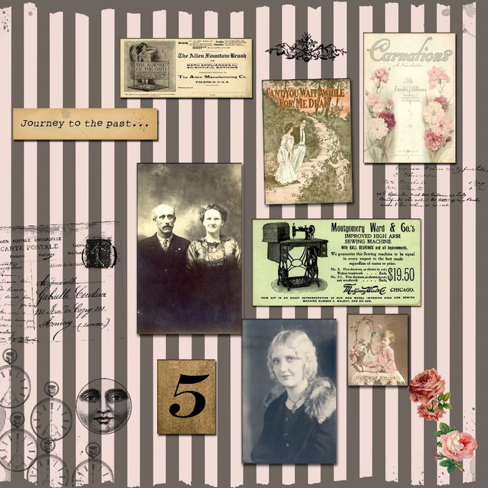 free digital scrapbook paper_journey collage (700x700, 326Kb)