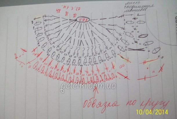 Красивый узор веера крючком2 (610x411, 107Kb)