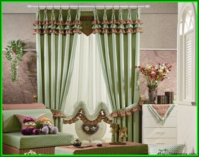 green-plaid-curtains (700x551, 307Kb)