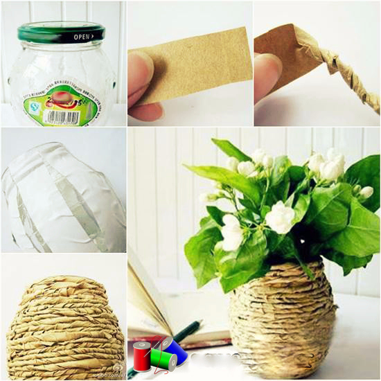 How-to-DIY-Kraft-Paper-Decorated-Flower-Vase (550x550, 311Kb)