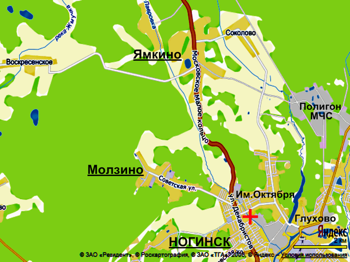 Ямкино ногинск карта