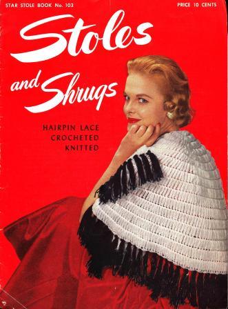 Stoles & Shrugs 1953 Knit Crochet Hairpin Lace Patterns_1 (331x448, 29Kb)