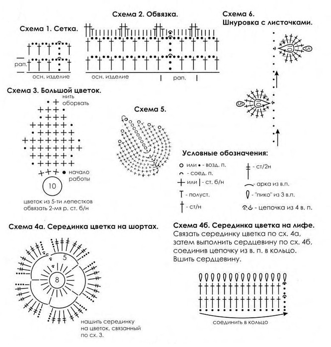 Нарциссы крючком схема и описание