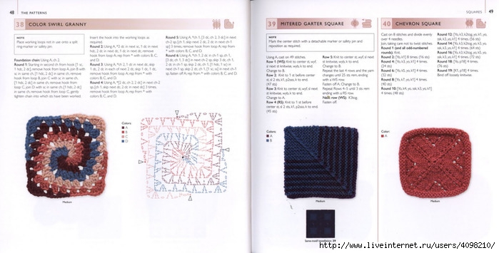 150 Knit & Crochet Motifs_H.Lodinsky_Pagina 48-49 (700x355, 152Kb)
