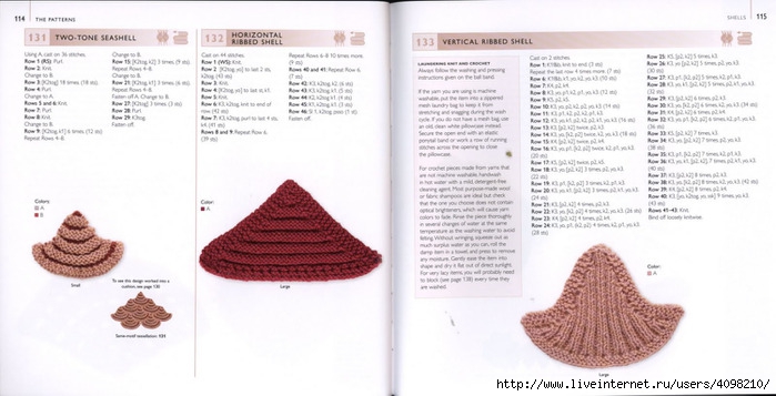 150 Knit & Crochet Motifs_H.Lodinsky_Pagina 114-115 (700x357, 146Kb)