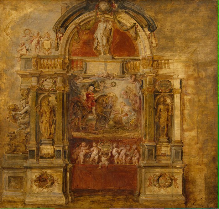 Rubens Pieter Paul - Arrival of Prince Ferdinand - GJ-498 (700x666, 126Kb)