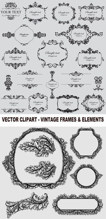 4103842_Vector_clipart__vintage_frames__elements_400 (340x700, 72Kb)