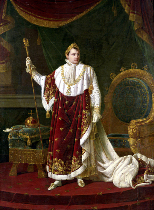 Portrait of Napoleon in his Coronation Robes 1811. Robert Lefevre (515x700, 513Kb)