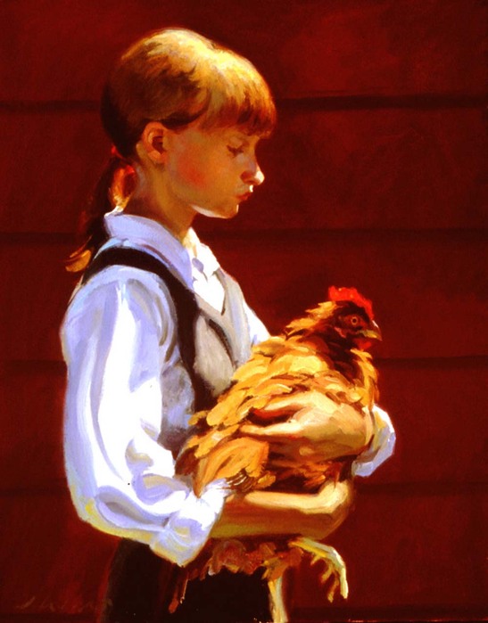 34540114_Larson_Jeffrey_1999_Girl_With_Chicken_16by20in (547x699, 77Kb)