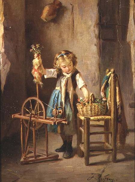 60511069_JosephAthanase_Aufray_By_the_Spinning_Wheel (450x606, 45Kb)