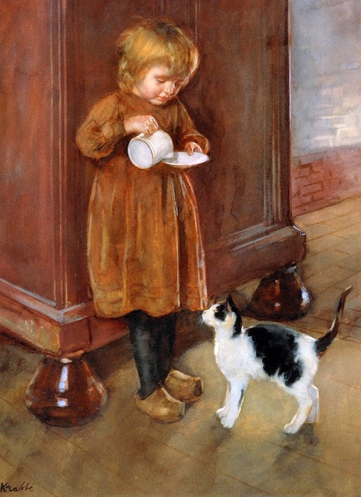 38687146_Krabbe_Heinrich___A_saucer_milk_for_the_cat_Sun (507x699, 98Kb)