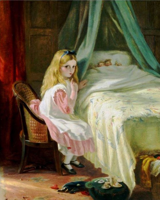 O'Neill, George Bernard (British, 1828-1917) Sshh (558x700, 64Kb)
