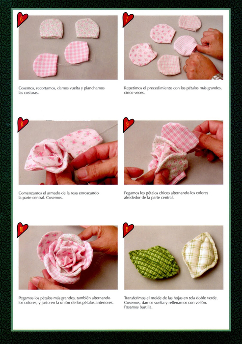 Как сделать розу из ткани своими руками в нескольких вариантах