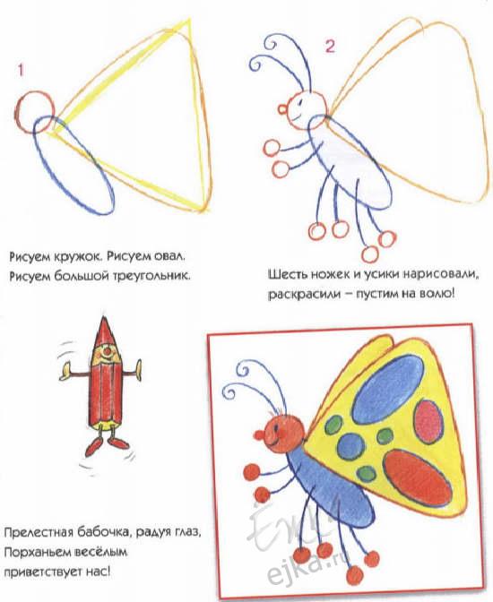 Дети рисуют насекомых в детском саду