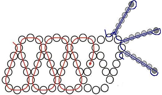 Бисерный мех схемы плетения
