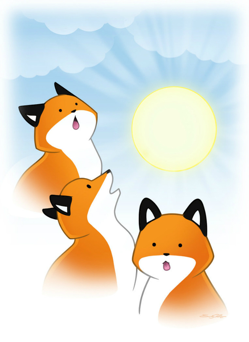 three_fox_sun_by_silentreaper-d45xsyb (509x700, 218Kb)