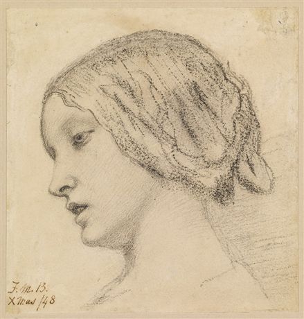 Portrait Emma Hill (later Mrs Madox Brown) By Ford Madox Brown 1848 (439x460, 36Kb)