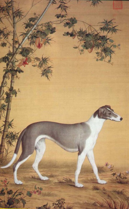 Dog_by_bamboo (432x700, 80Kb)