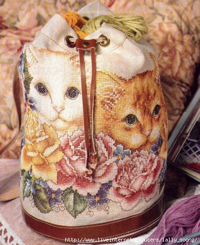 Garden Kitties Bag (408x501, 251Kb)