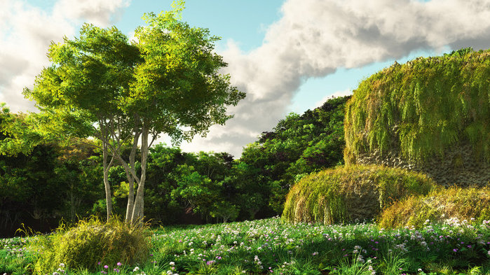 trees_and_flowers_raw_render_by_fizzoman-d45t55j (700x393, 134Kb)