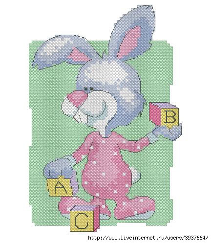 Dimensions 00325 - Baby 'Toons - Bunny (432x497, 135Kb)