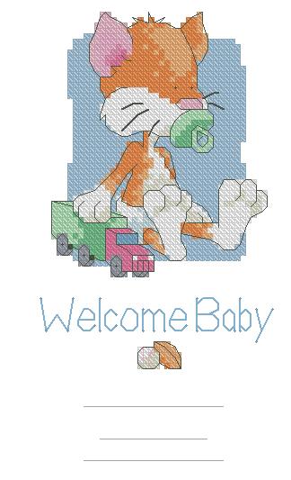 Dimensions 00325 - Baby 'Toons - Cat Birth Record (324x533, 29Kb)