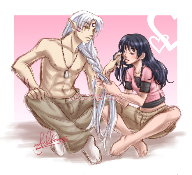 _SessKag__Hair_Braiding_by_YoukaiYume (659x600, 148Kb)