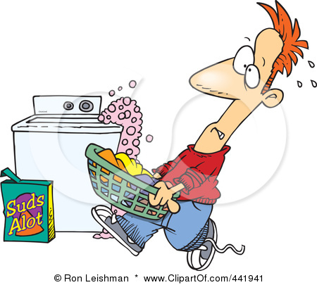 3649429_441941RoyaltyFreeRFClipArtIllustrationOfACartoonManCarryingABasketOfLaundryByAnOverflowingWashingMachine (450x405, 74Kb)