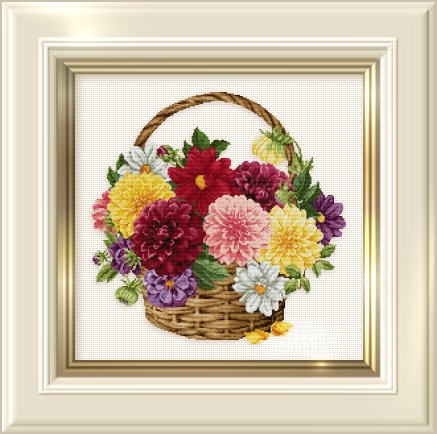 _129 Dahlia Basket (437x434, 43Kb)