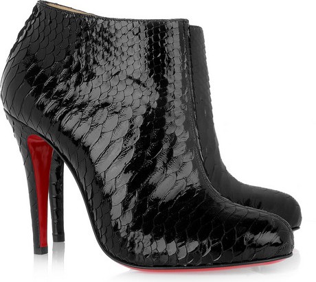 Christian Louboutin's glossed-python ankle boots (460x411, 52Kb)