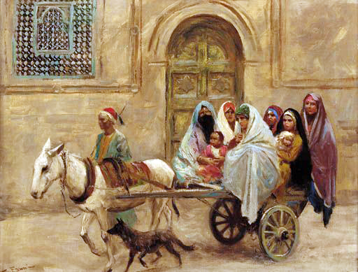 015    ,    (An Arab Family On A Donkey Drawn Cart) (512x389, 191Kb)