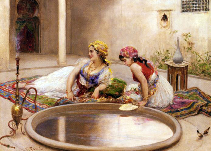 045 ,      (Reclining Odalisques By A Reflecting Pool) (694x497, 231Kb)