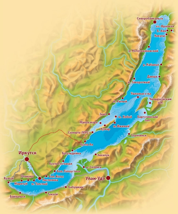 Географическое положение байкала картинка