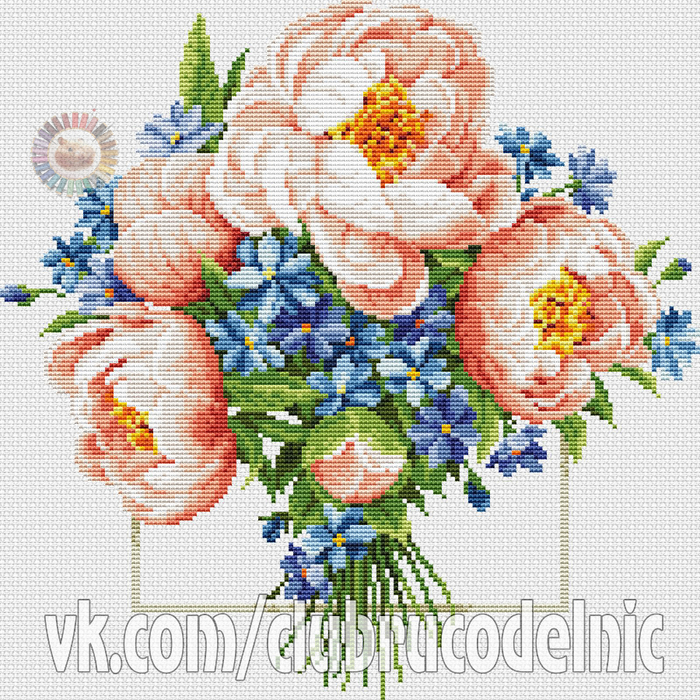 Peonies Bouquet (700x700, 719Kb)
