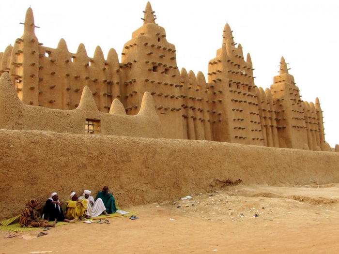 Дженненская соборная мечеть, Мали (700x525, 340Kb)