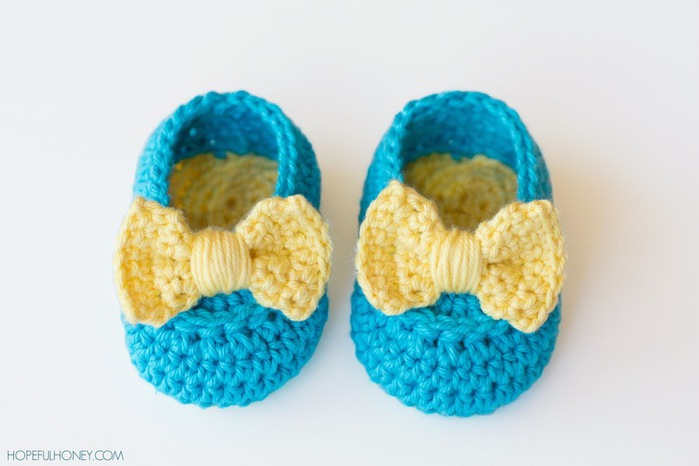 Lemon Drop Baby Booties Crochet Pattern 5 (700x466, 62Kb)